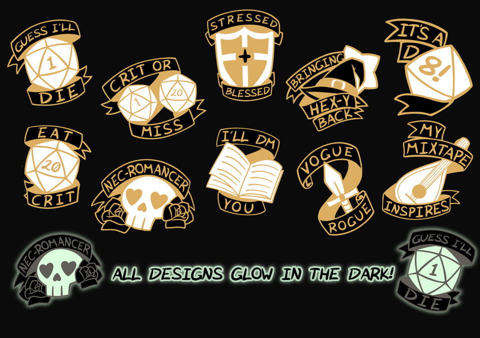 RPGG Pin Designs